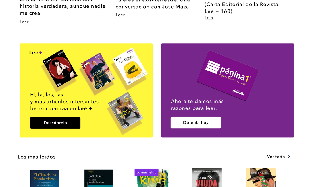Rediseño UX-UI Librerías Gandhi