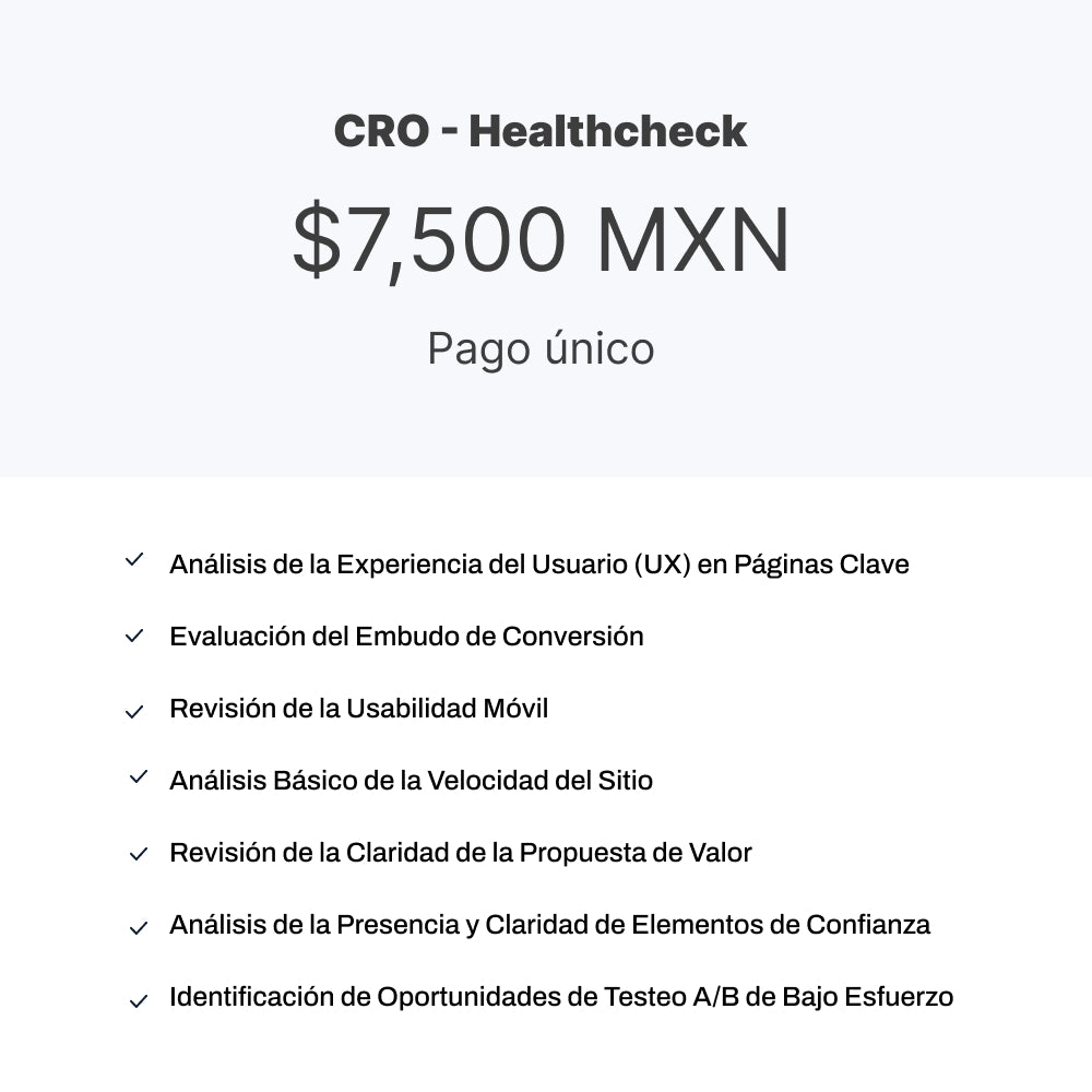 CRO - Conversion Rate Optimization