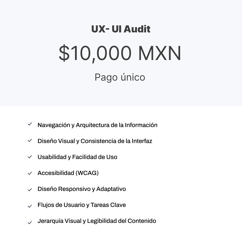UX-UI Audit